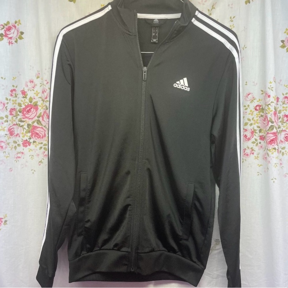 ESSENTIALS WARM-UP 3-STRIPES TRACK JACKET